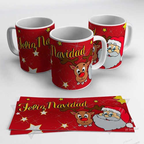 Imagen 3 de 10 de Tazas De Navidad Personalizadas Amigo Secreto Regalo 11 Oz