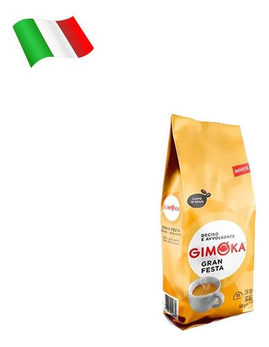 Cafe Gimoka Gran Festa Tostado En Granos X500g Origen Italia