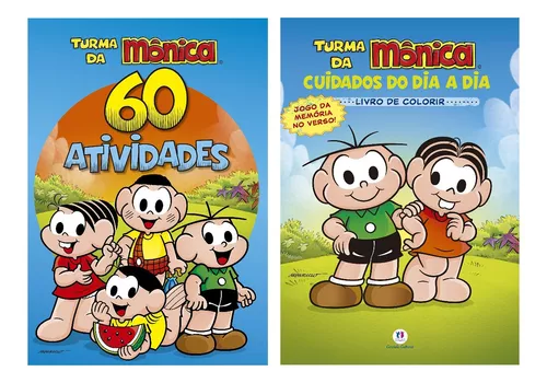 kit com 10 Livros Colorir Turma da Mônica - Cuidados do dia a dia-Ciranda  Cultural