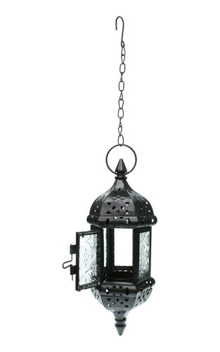 Farol Decorativo Marroquino Oco Pendurado Soporte De Vela