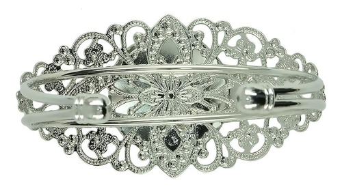 2 X 2 Piezas De Brazalete Con Brazalete Abierto En Mm Plata