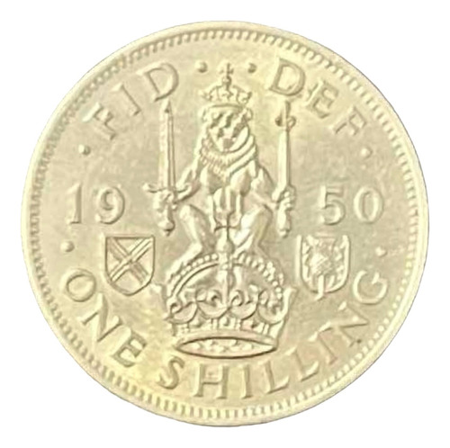 Inglaterra - 1 Shilling - Año 1950 - Km #877 - Escocia
