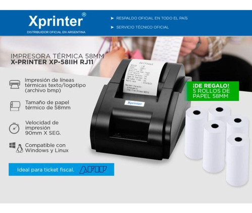 Impresora Térmica Xprinter Xp58