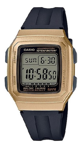 Reloj Hombre Casio F-201wam-9a Dorado Digital / Lhua Store
