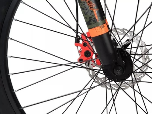 Bicicleta Mercurio Ranger Aluminio 21 Velocidades Rodada 26 Color Naranja