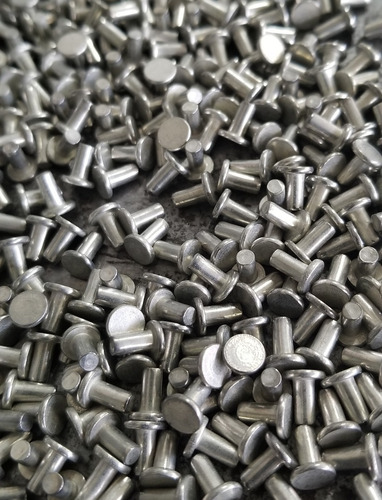 Remache Hierro Estañado Nº5 (2.5x5mm)golpe Macizo X 250 Unid