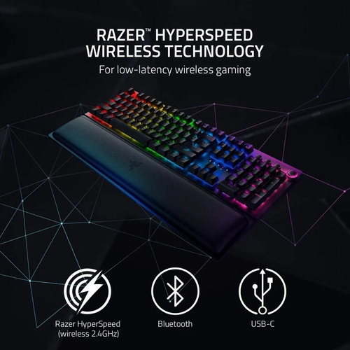 Imagen 8 de 8 de Teclado Mecanico Gamer Razer Blackwidow V3 Pro Wireless