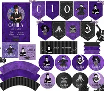 Comprar Kit Imprimible Wednesday Merlina Addams #2 Textos Editables