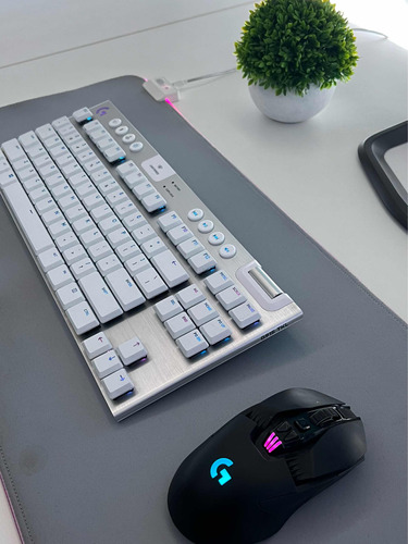 Teclado Gamer Logitech G915 Tkl Blanco