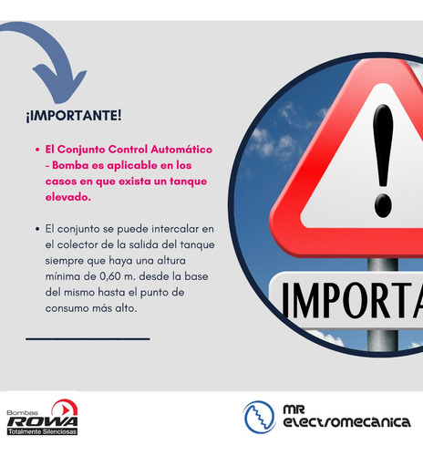 Imagen 4 de 10 de Control Automático De Presión Para Bomba Rowa Flp Plástico