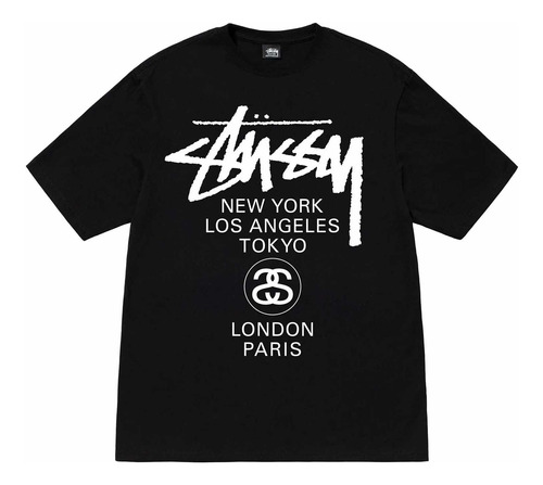 Playera Stussy World Tour Original Y Nueva