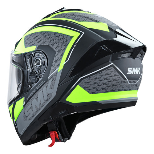 Casco Moto Integral Smk Typhoon Rd1 Doble Visor Diseño Rd1 Color Amarillo /negro Mate Tamaño Del Casco M