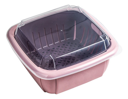 Colador De Cocina Plegable 2 En 1 Y Cesta Con Tapa
