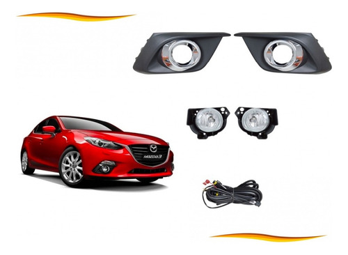 Kit De Neblineros Para Mazda 3 Sedan 2014 - 2016 