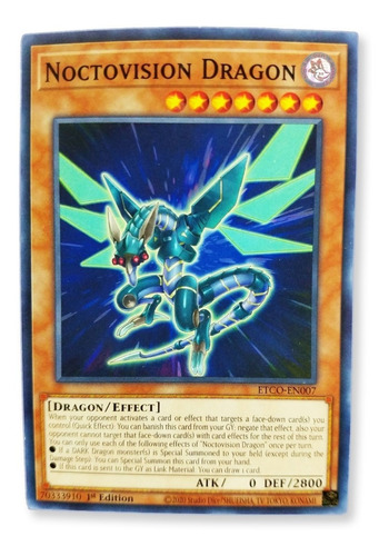 Yugi-oh! Noctovision Dragon Etco-en007 Comun