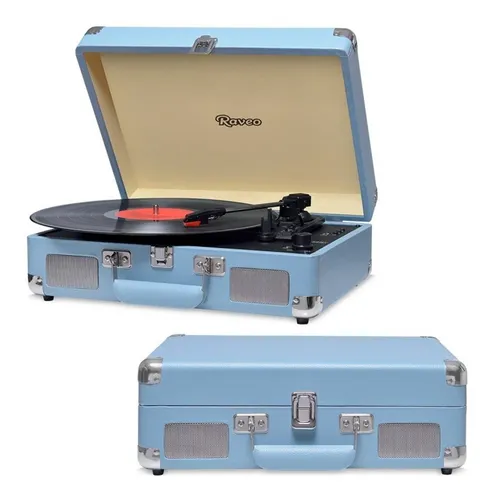 comprar Toca Disco Vitrola Retro Sonetto Raveo Bluetooth Usb Mp3 Bl