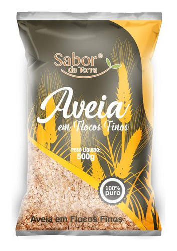 Kit 3x: Aveia Em Flocos Finos Sabor Da Terra 500g