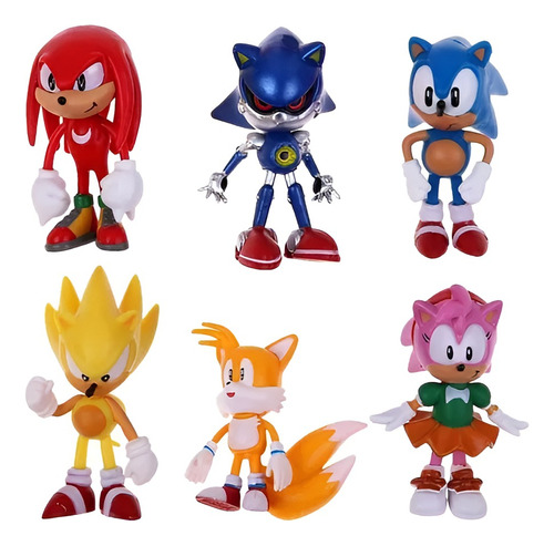 Sonic Set 6 Figuras 