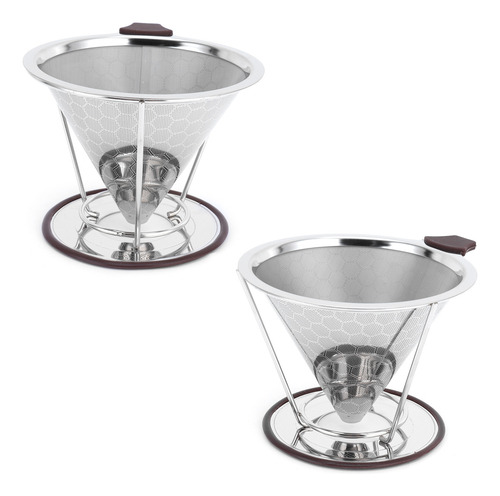 Embudo De Malla Con Soporte De Acero Inoxidable Para Filtro