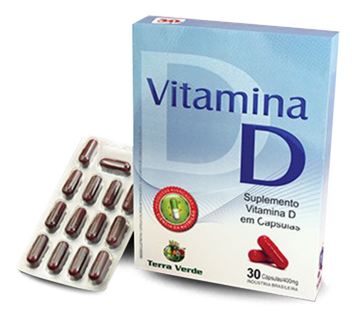 Suplemento Vitamínico Vitamina D 30 Cápsulas Terra Verde