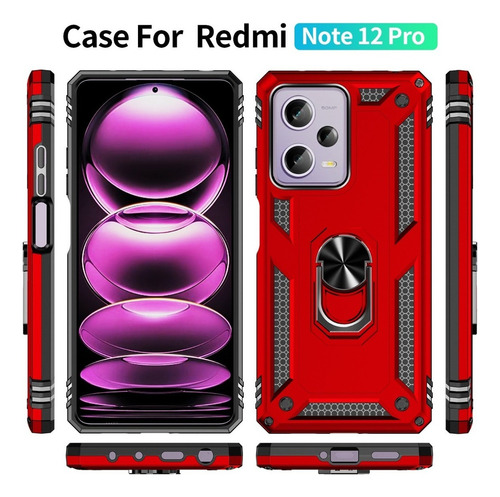 Xiaomi Redmi Note 12 Pro 5g Carcasa Antishock Armor Anillo