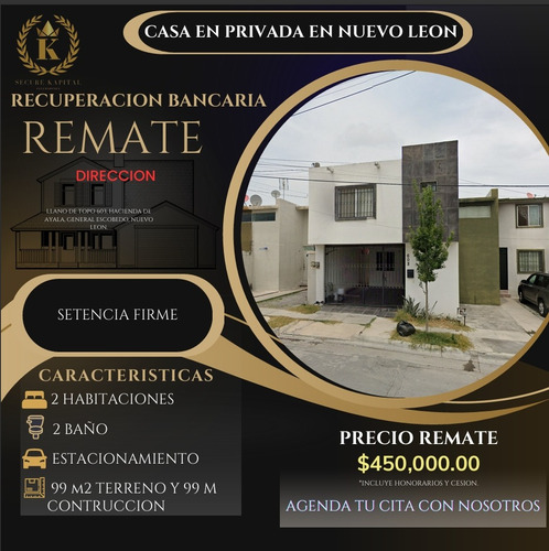 Remate De Casa Privada En Nuevo Leon Adquiere Tu Propiedad Con Un 65% De Descuento Sk15