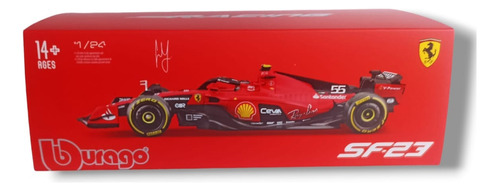 Bburago 1/24, Formula 1, Ferrari Sf23 2023, Carlos Sainz #55