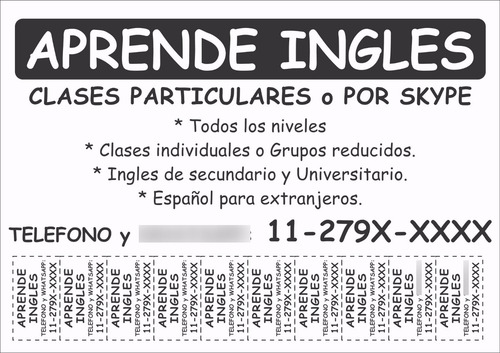 1000 Volantes 7 Cupones Tamaño A5 (1/2 A4)