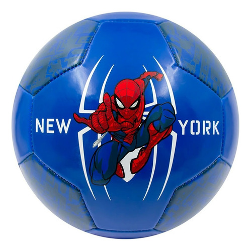 Balón 83879 De Fútbol No. 3 Marvel Spider-man Color Azul Voi Azul