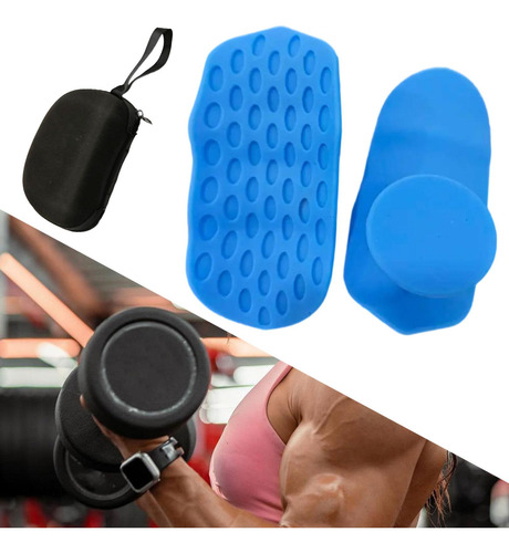 Arazos De Levantamiento De Pesas Grips De Gimnasio Azul