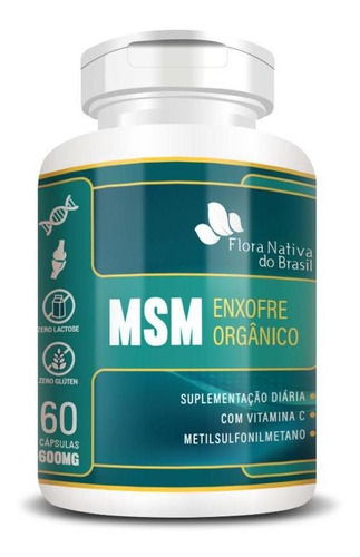 Msm Enxofre Organico 500 Mg 60 Caps - Kit 6un
