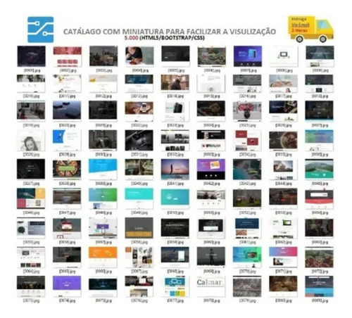 Pacote 5.000 Sites Html5 Com Bootstrap & Css- Envio Imediato