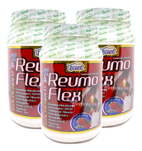 Reumoflex Golden Red Frutos Rojos 1.1 Kg Ypenza 3 Pzs