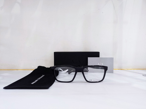 Lentes Armani Exchange Ax3114 Oftalmico Color 8158 Siny Black