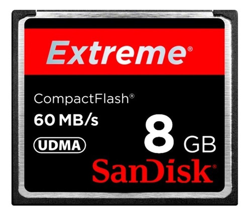 Compact Flash Card Sandisk Extreme 100% Original 8gb Nueva. 