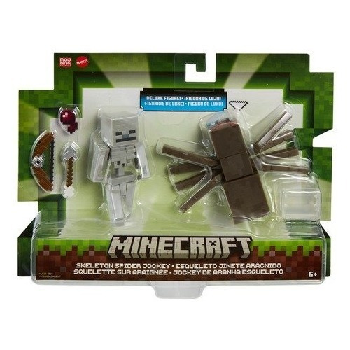 Boneco Minecraft Esqueleto E Aranha Lançamento 2023 De Luxo