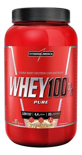 Whey 100% Pure 907g Pote Cookies And Cream - Integralmedica