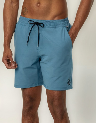 Volcom Hybrid Short Youth Bermuda Niños Talla 10/12 Azul