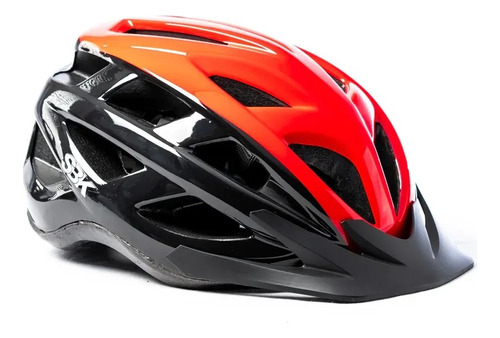 Casco De Bici Mountain Bike Sbk S311 Negro Naranja C/reg Talle 54-58cm