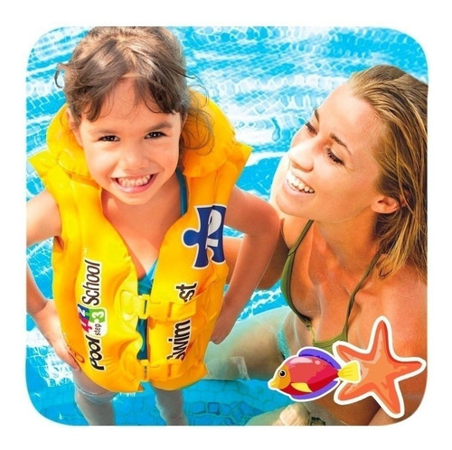 Chaleco Inflable Deluxe P/niños 50x47cm Intex