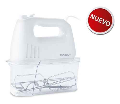 Batidora De Mano Peabody Pe-hma550 300w 4 Velocidades Blanca