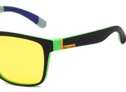 Gafas Vision Nocturna Bleccy Marco Green Gsciii Lente Amarillo Varilla Negro Armazón Verde Claro Diseño Hermoso