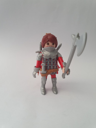 Figura De Playmobil  Chica Guerrera Medieval