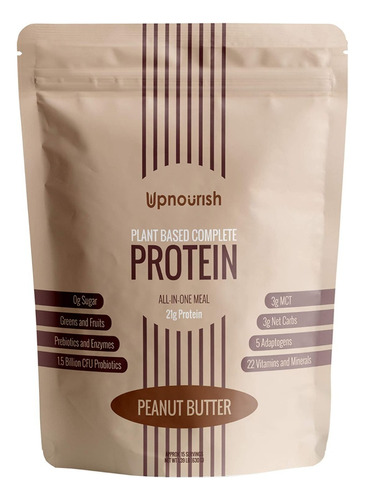 Upnourish | Plant Based Meal Replacement | 1.39lb | Peanut