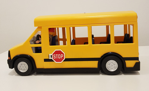 Micro Escolar ..school Bus Play Móvil + Chofer! Micro Escolar Amarillo (Usado)