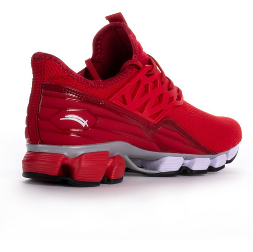 Imagen 5 de 6 de Tenis Para Correr Karosso 6328 Rojo Hecho En México
