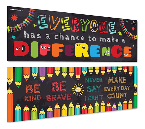 Sproutbrite Classroom Banner And Posters For Decorations - M