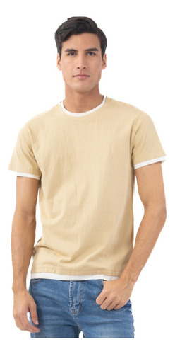 Playera 100% De Algodón Para Hombre Quarry Cuello Redondo