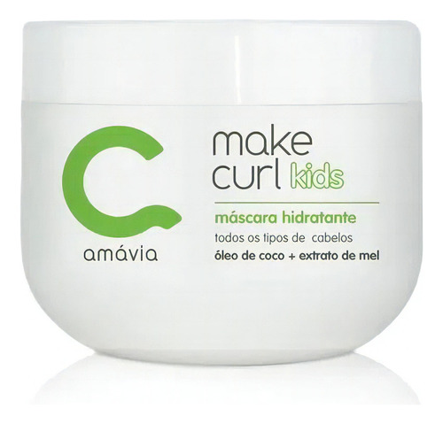 Máscara Make Curl Kids Amavia Hidratação Cabelo Hair Criança