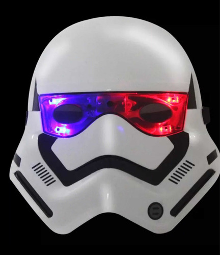 Mascara Stormtropper Niño Pvc Sólido Cinta Elástica Graduabl
